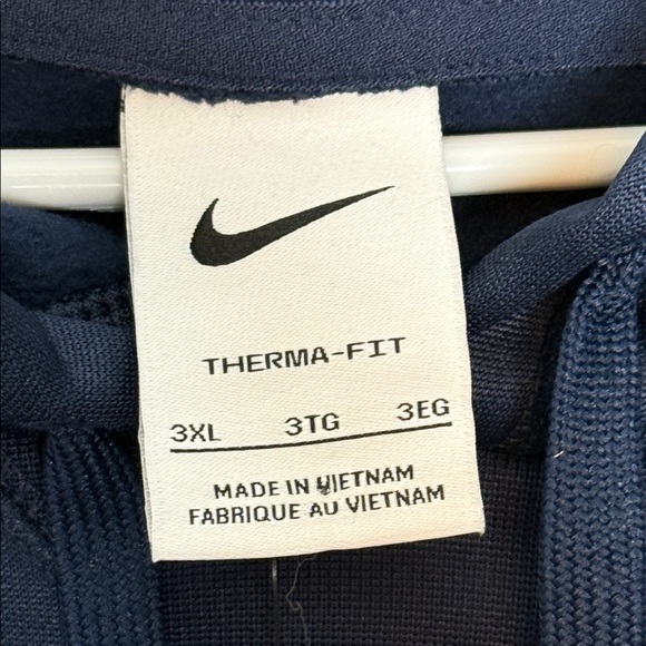 Mens Nike Therma Fit Navy Gonzaga Bulldogs Basketball Hoodie NWT Size 3XL - Picture 2 of 8